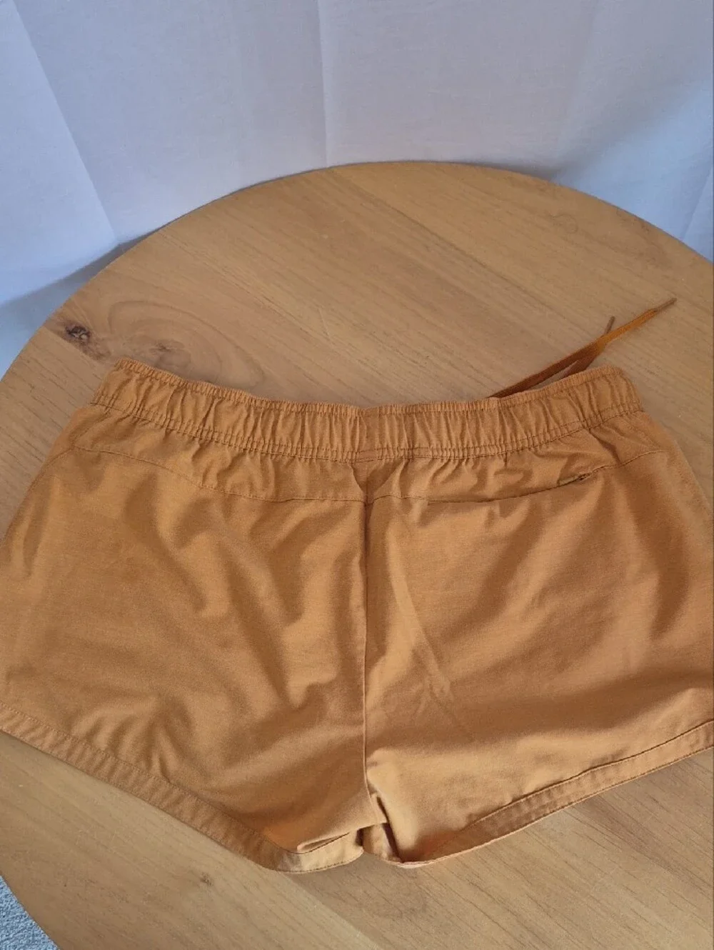 Prana Mustard Drawstring Athletic Shorts